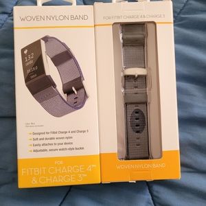 Woven nylon band for fitbit